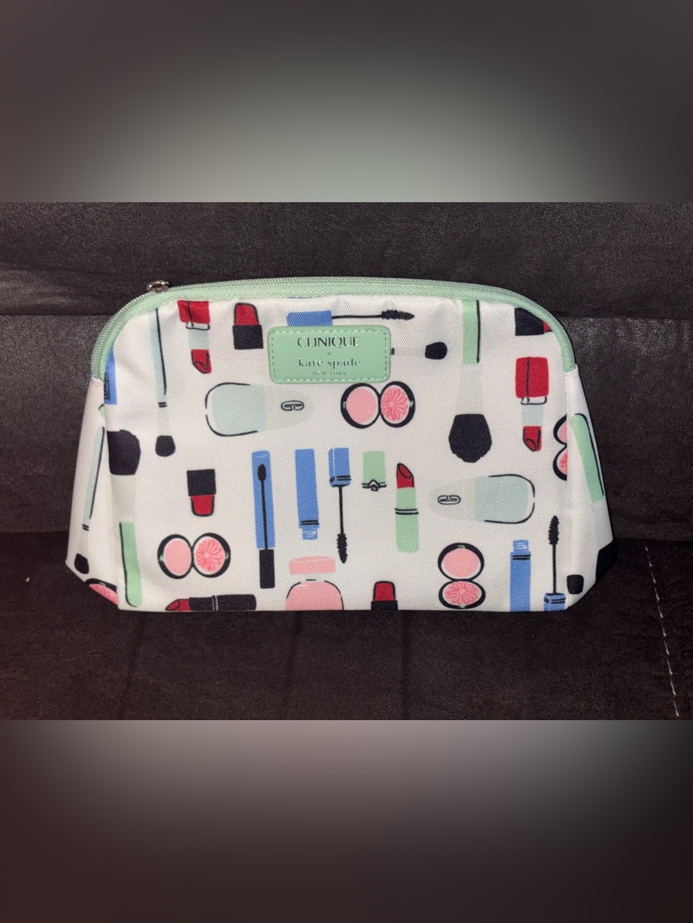 Clinique x Kate Spade Mint Cosmetic Pouch